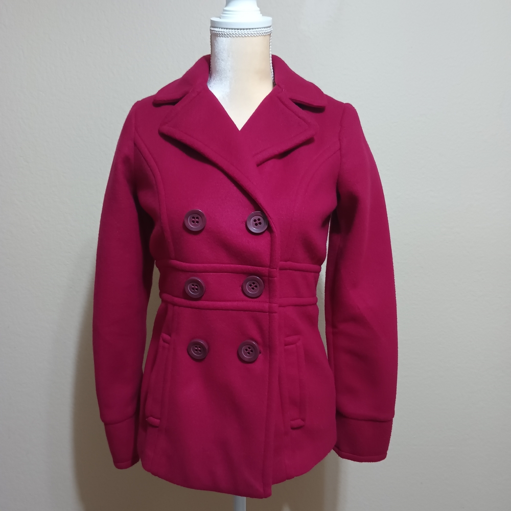 BE COOL Double-Breasted Peacoat
